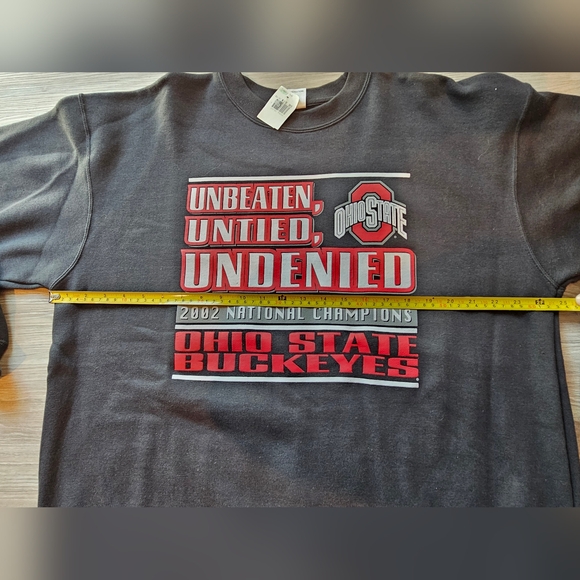 VTG 2002 OSU Ohio State Buckeyes National Champions Adult Large Sweatshirt NWT - Picture 6 of 10